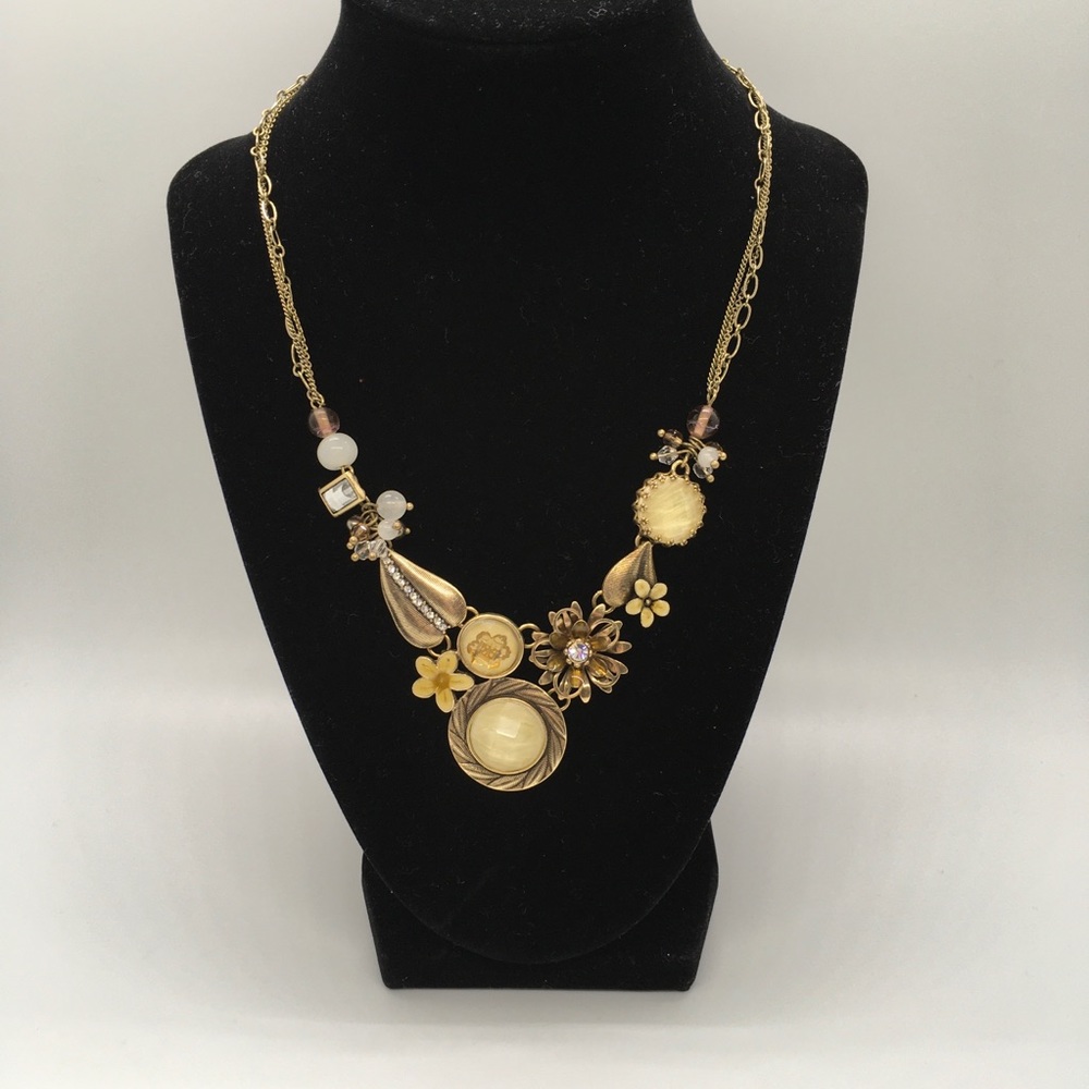Anthropologie Bib Statement Necklace